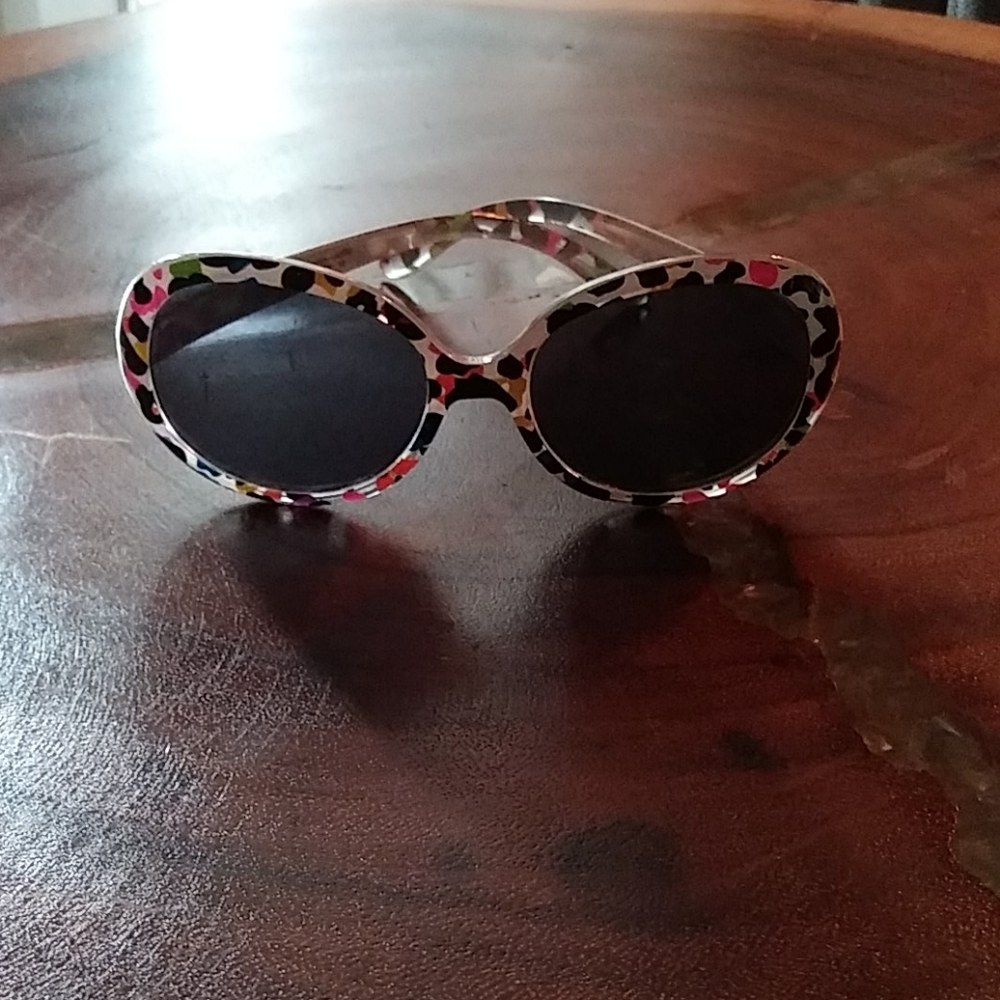 Rainbow cheetah print sunglasses
